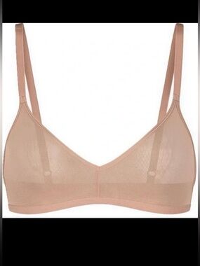 NWOT Quince Belgian Mesh Sheer Bralette Sz Medium